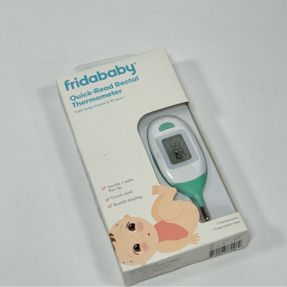 Fridababy‎ Quick-Read Rectal Thermometer White/Green Infant Health NWB OS
